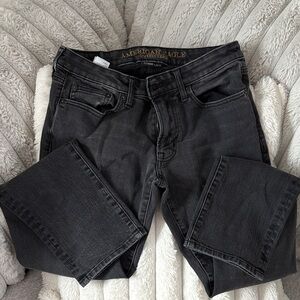 American Eagle Outfitters Men’s Black Slim Straight Jeans
